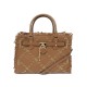 NEUF SAC A MAIN MICHAEL KORS GRAND HAMILTON 35S2GHMS2L CUIR TRESSE HAND BAG 495€