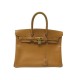 VINTAGE SAC A MAIN HERMES BIRKIN 35 1996 EN CUIR TOGO GOLD ATTRIBUTS DORES PURSE