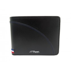 NEUF PORTEFEUILLE ST DUPONT DEFI MILLENIUM 172002 EN CUIR NOIR 8CC WALLET 200€