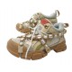 NEUF CHAUSSURES GUCCI FLASHTREK SEGA SABLE REMOVABLE CRYSTAL 40 SNEAKERS 1490€