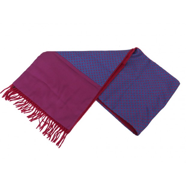 ECHARPE FOULARD HERMES DOUBLE FACE 148X28CM CACHEMIRE SOIE CASHMERE SILK SCARF