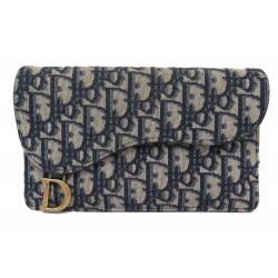 NEUF PORTEFEUILLE LONG DIOR SADDLE TOILE OBLIQUE S5658CTZQ + BOITE WALLET 700€