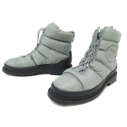 NEUF CHAUSSURES BOTTINES CHANEL ICONIC SKI BOOTS 40 40.5 G33074 NEW SHOES 1500€