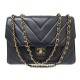 VINTAGE SAC A MAIN CHANEL FERMOIR TIMELESS CUIR CHEVRON BANDOULIERE BAG 10900€