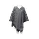 NEUF PONCHO CHRISTIAN DIOR 30 MONTAIGNE PIED DE POULE CACHEMIRE VESTE COAT 1890€