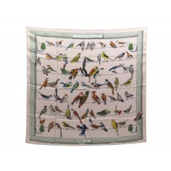 FOULARD HERMES LES OISEAUX DES CHAMPS ET DES BOIS 1ERE EDITION 1954 CARRE 350€