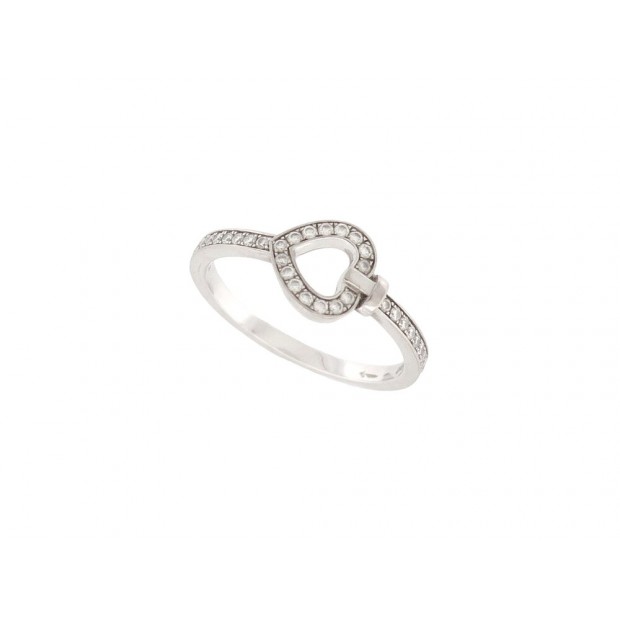 BAGUE FRED PRETTY WOMAN MINI MODELE 4B0866 T55 OR BLANC 18K DIAMANTS RING 2610€