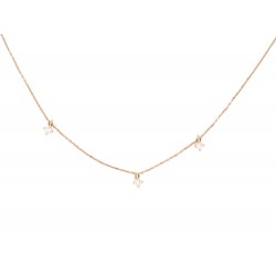 NEUF COLLIER VANRYCKE STARDUST 3 DIAMANTS CS2R1-02 OR 18K 39-41 NECKLACE 1120€