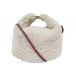 SAC A MAIN POLENE BERI NUMERO ONZE EDITION BOUCLE MOUTON SHEARLING HANDBAG 340€