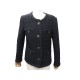 VESTE CHANEL BOUTONS LOGO CC ET GALONS P54203V40646 L 42 LAINE JACKET VEST 8000€