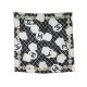 NEUF FOULARD CHANEL LOGO CC & CAMELIA CARRE 90 CAMELLIA SOIE NEW SILK SCARF 530€