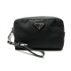 NEUF POCHETTE PRADA RE-NYLON 1NS021 NOIR NEW BLACK POUCH CLUTCH BAG 480€