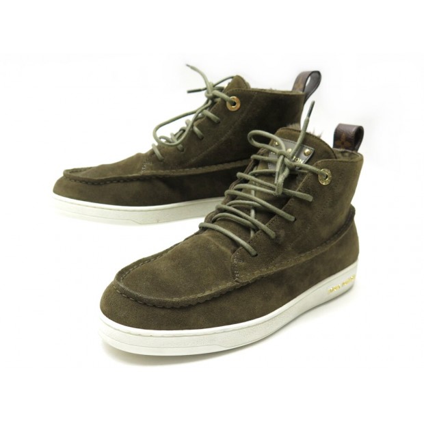 CHAUSSURES LOUIS VUITTON MINNEA SNEAKERS BOOTS ALMU3ASC41N 38 DAIM SHOES 950€