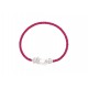 BRACELET FRED FORCE 10 MM OR BLANC 18K + CABLE ACIER ROSE 16CM GOLD BANGLE 2580€