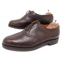 CHAUSSURES JM WESTON RICHELIEU 313 9E 43 CUIR MARRON SEMELLES GOMMES SHOES 595€