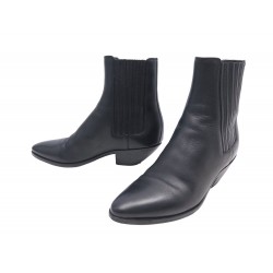 CHAUSSURES SAINT LAURENT WEST CHELSEA BOOTS 549214 BOTTINES 37 BLACK SHOES 895€