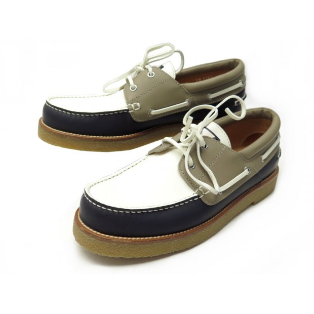 CHAUSSURES LOUIS VUITTON BATEAUX SAILOR BOAT A0QTG 7.5 41.5 CUIR SHOES 960€