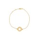 BRACELET DINH VAN PULSE 328611 EN OR JAUNE 18K 15-17 1.8 GR STRAP BANGLE 1050€