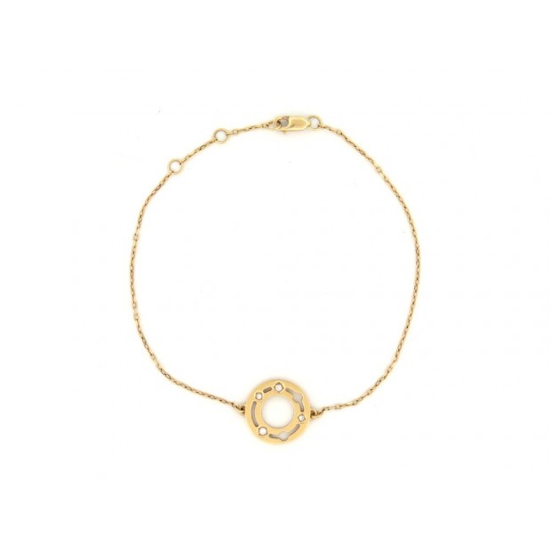 BRACELET DINH VAN PULSE 328611 EN OR JAUNE 18K 15-17 1.8 GR STRAP BANGLE 1050€