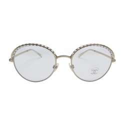 NEUF LUNETTES DE SOLEIL CHANEL PERLES 4247-H METAL DORE PEARLS SUNGLASSES 500€