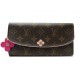 NEUF PORTEFEUILLE LOUIS VUITTON EMILY BLOSSOM MONOGRAM MARRON M64202 WALLET 720€