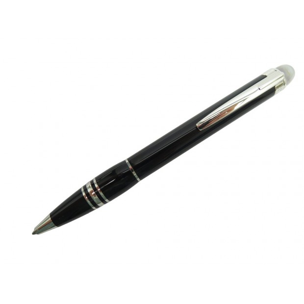 NEUF STYLO BILLE MONTBLANC STARWALKER PLATINIUM 8486 RESINE BALLPOINT PEN 520€