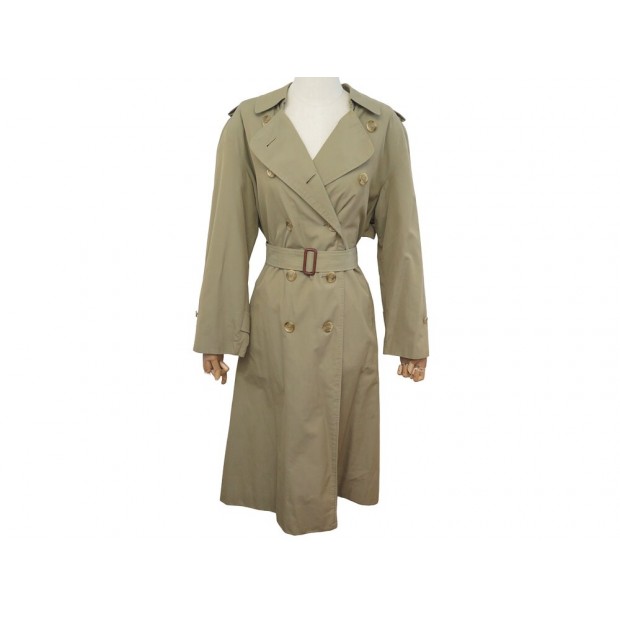 VINTAGE MANTEAU BURBERRYS TRENCH LONG 10 L 52 IMPERMEABLE COTON RAIN COAT 1850€