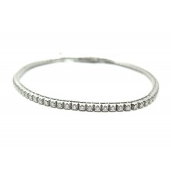 BRACELET MAUBOUSSIN TU ES MA RIVIERE D'AMOUR 16.5CM OR BLANC 18K DIAMANTS 5160€