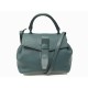 SAC A MAIN LANCEL CHARLIE MM A06838 EN CUIR GRAINE BLEU BANDOULIERE PURSE 1190€