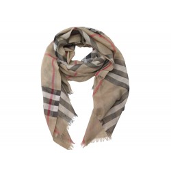 ETOLE ECHARPE LONGUE BURBERRY EN LAINE & SOIE 220 CM TARTAN CHECK SCARF 390€