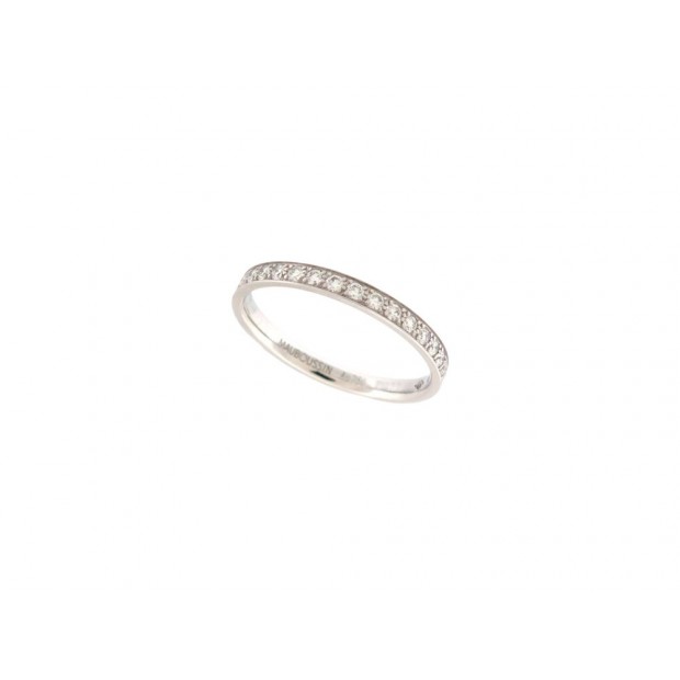 BAGUE MAUBOUSSIN ALLIANCE PARCE QUE JE L'AIME EN OR BLANC 18K T55 DIAMANTS 1520€