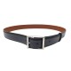 CEINTURE BERLUTI CLASSIC 35MM T105 CUIR BLEU PATINE BLOUCLE PALLADIEE BELT 580€