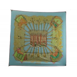 FOULARD HERMES OMBRES ET LUMIERES ANNIE FAIVRE CARRE 90 EN SOIE SILK SCARF 495€