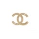 NEUF BROCHE CHANEL LOGO CC PERLES 2024 EN METAL DORE GOLD PEARLS BROOCH 650€