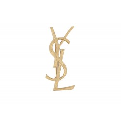 NEUF BROCHE SAINT LAURENT OPYUM YSL METAL DORE 748486Y15008007 GOLD BROOCH 350€