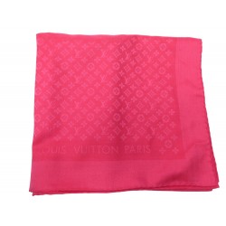 NEUF CHALE CHALE LOUIS VUITTON EVERMORE MONOGRAM LAINE ET SOIE ROSE SHAWL 450€