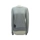 PULL OVER HERMES M 38 EN LAINE & CACHEMIRE GRIS CASHMERE WOOL SWEATER 2800€