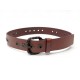 NEUF CEINTURE BOTTEGA VENETA T70 BOUCLE INTRECCIATO CUIR MARRON FLEURS BELT 550€