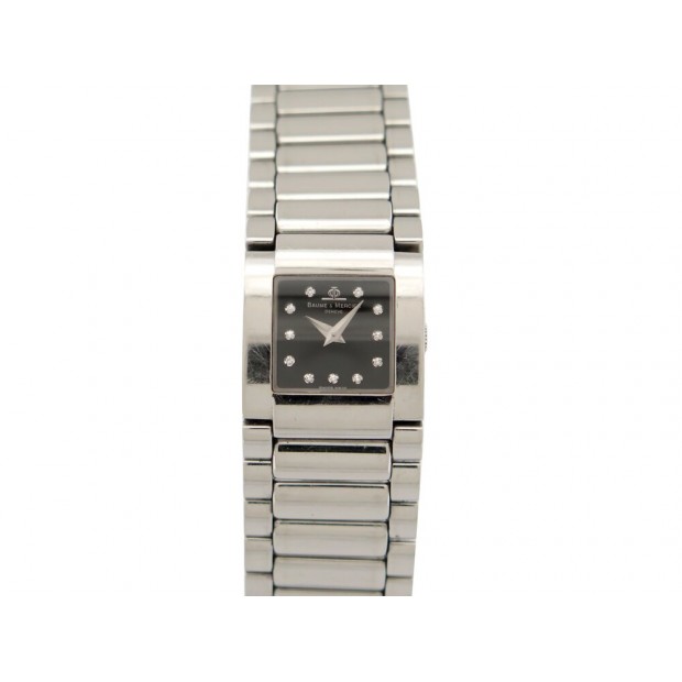 MONTRE BAUME ET MERCIER CATWALK MV045219 21 MM QUARTZ ACIER DIAMANTS WATCH 1350€