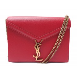 NEUF SAC A MAIN SAINT LAURENT CASSANDRA 532750 LOGO YSL ROUGE BANDOULIERE 2550€