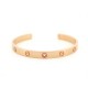 NEUF BRACELET CARTIER LOVE 1 SAPHIR ROSE JONC OUVERT OR 18K 27.6GR BANGLE 6300€