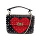 NEUF SAC A MAIN VALENTINO ROCKSTUD SPIKE PAILLETTES M BANDOULIERE HAND BAG 2600€