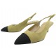 NEUF CHAUSSURES CHANEL SLINGBACKS G31982 41 ESCARPINS SANDALES CUIR SHOES 1060€