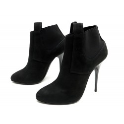 NEUF CHAUSSURES GIUSEPPE ZANOTTI 38 IT 38.5 FR BOTTINES DAIM NOIR LOW BOOTS 750€