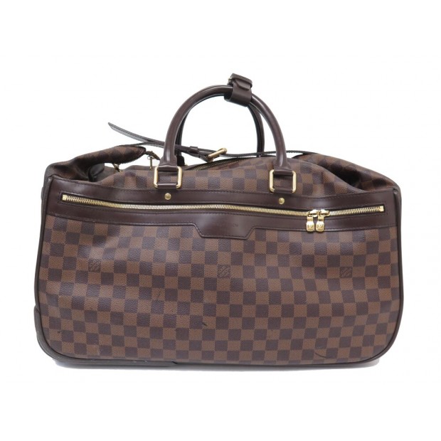 SAC DE VOYAGE A MAIN LOUIS VUITTON EOLE TOILE DAMIER EBENE N23205 TROLLEY 2300€