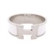 BRACELET HERMES CLIC CLAC H LARGE H300001FP31PM 19 EMAIL BLANC BOITE BANGLE 710€