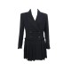 NEUF VESTE ROBE CHANEL P64017 M 40 EN TWEED VOLANTE FILS METALISES JACKET 10000€