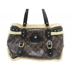 SAC A MAIN LOUIS VUITTON THUNDER SHEARLING MONOGRAM HAND BAG PURSE 3350€