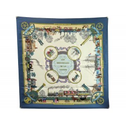 FOULARD HERMES LES MERVEILLES DE LA VAPEUR CARRE 90 EN SOIE + BOITE SCARF 495€