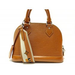 SAC A MAIN LOUIS VUITTON ALMA BB M57540 CUIR EPI MARRON BANDOULIERE PURSE 1900€